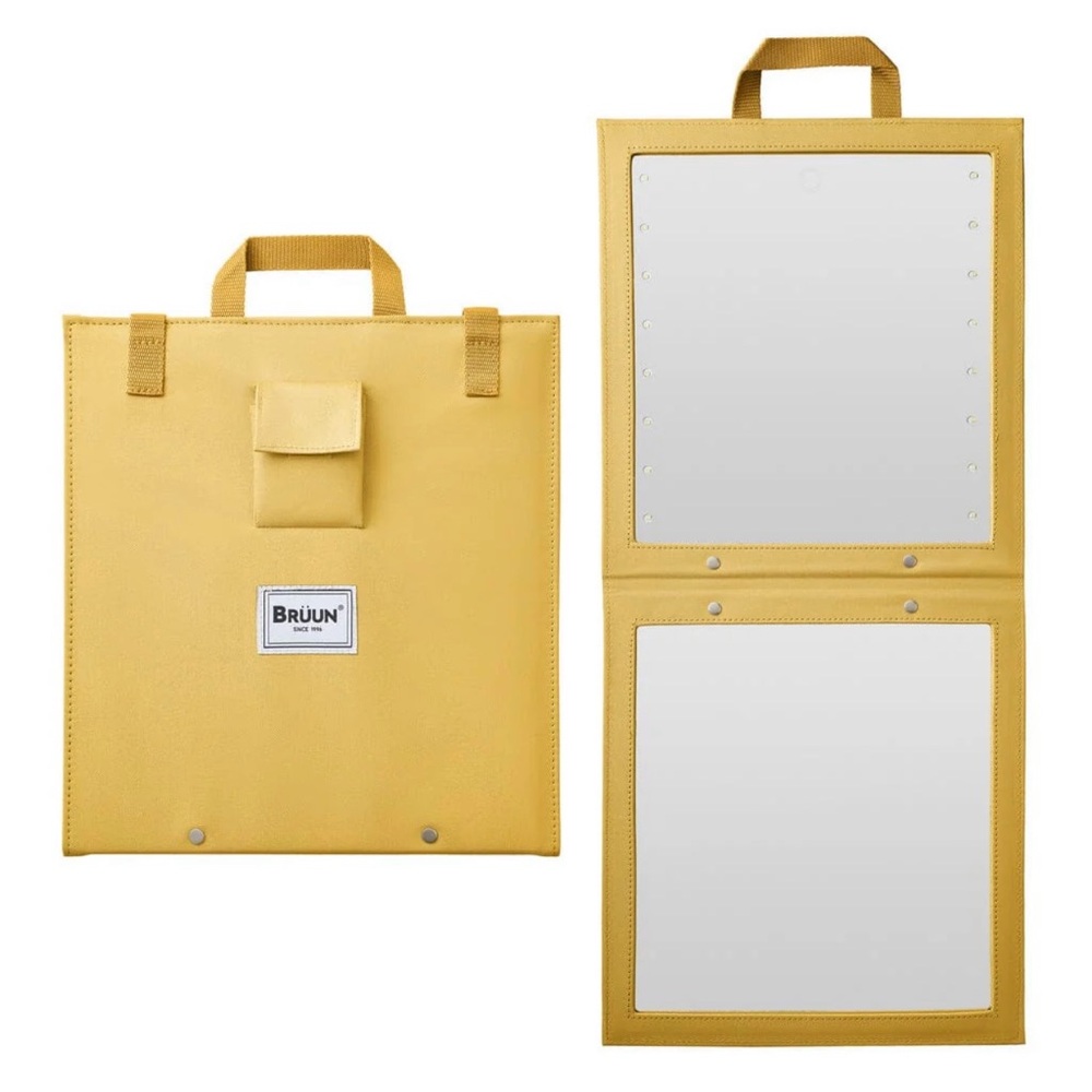 Bruun Beauty Hanging Lighted Mirror for Pageants or Camping NIB